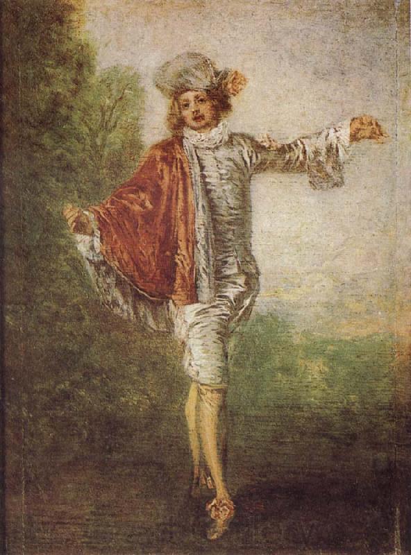 Jean-Antoine Watteau L'Indifferent Norge oil painting art